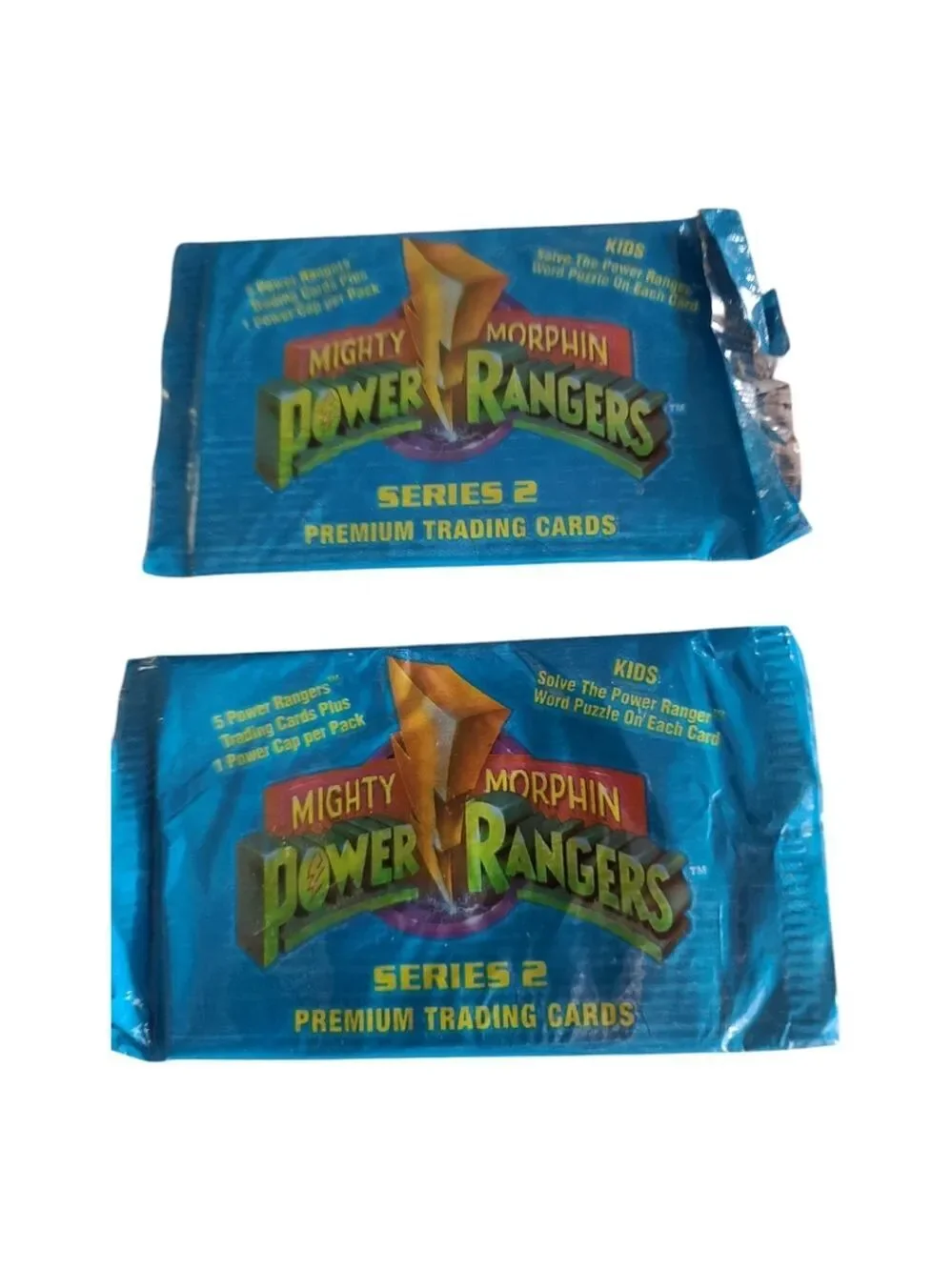 Vintage Mighty Morphin Power Rangers Trading Cards - Sealed Packs